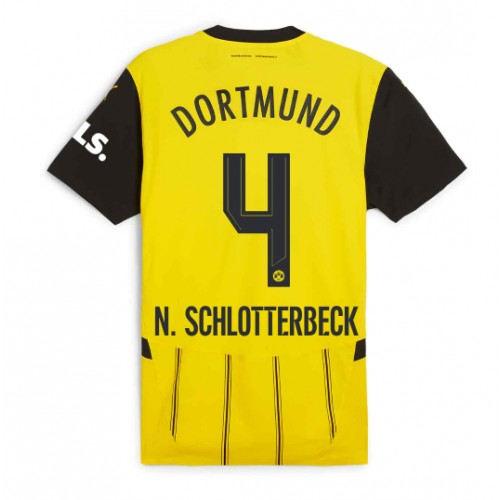 Moški Nogometni dresi Borussia Dortmund Nico Schlotterbeck #4 Domači 2024-25 Kratek Rokav